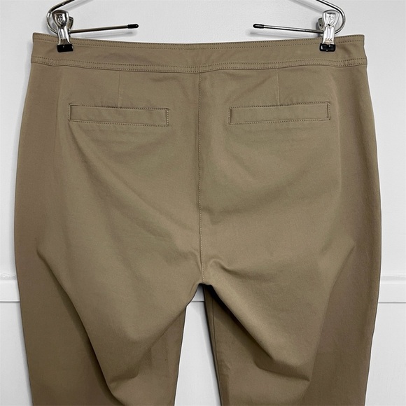 Eileen Fisher Organic Cotton Slim Ankle Pant in Stone - Picture 6 of 9